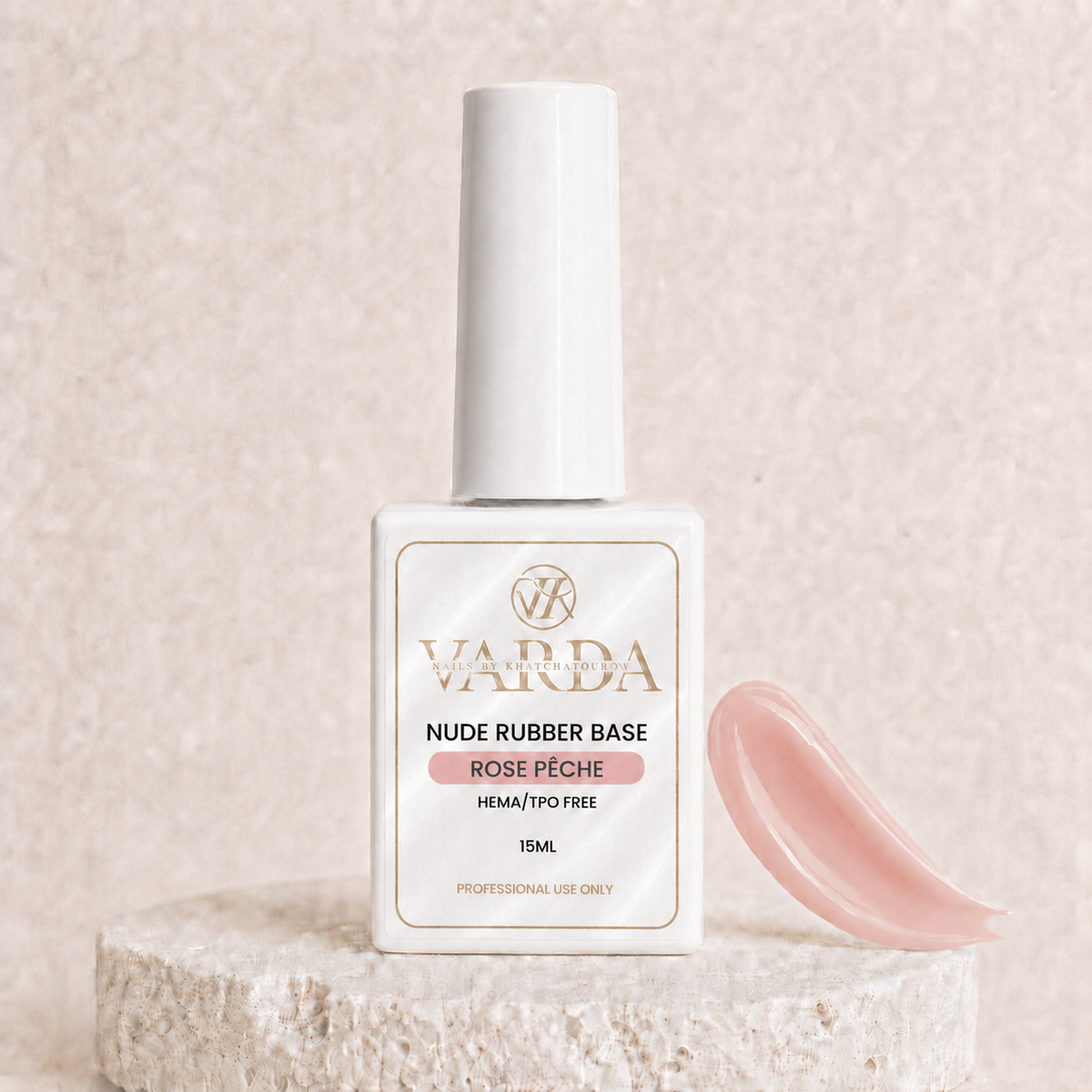 Rose pêche - Rubber base 15ml
