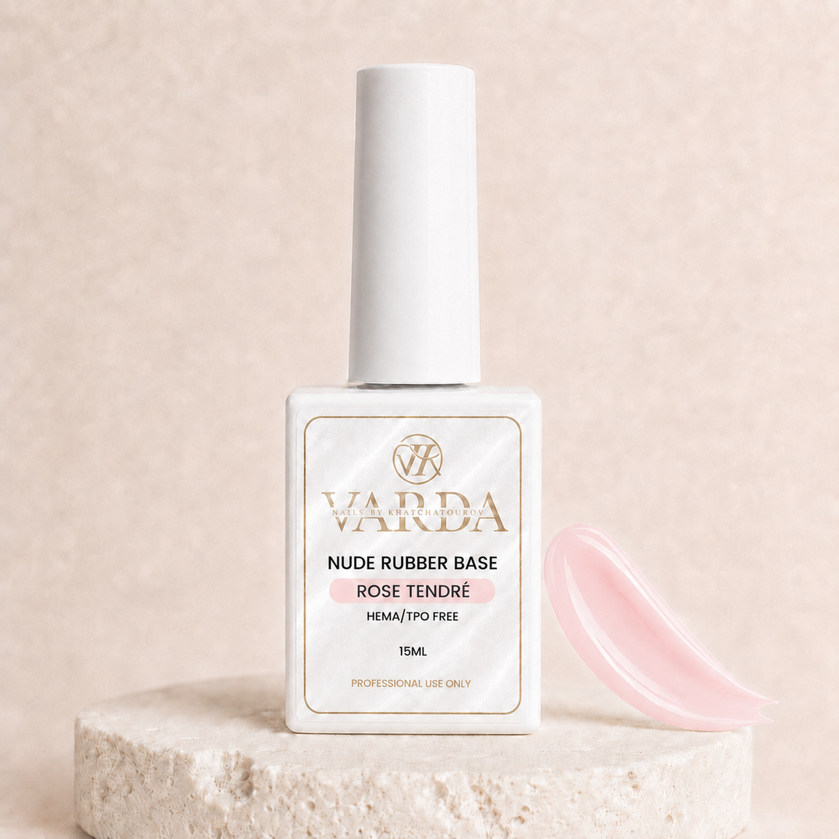 Rose tendre - Rubber base 15ml